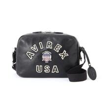 AVIREX VARSITY LEATHER BOX SHOULDER BAG 7835976701画像