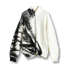 NO ID. ラバープリントドライバーズニットCD 856010-931K画像