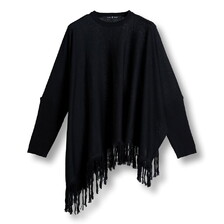 NO ID. フリンジニットBIG-PO 456010-939K画像