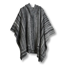 NO ID. フーデッドZIPニットポンチョ 456010-929K画像