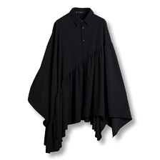 NO ID. アシンメトリーギャザーポンチョSH 456006-937S画像