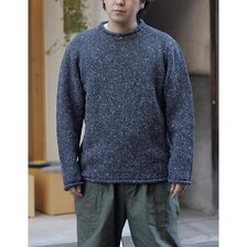 Aran Crafts Donegal CURL NECK SWEATER K4594画像