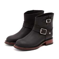 Schott SHORT ENGINEER BOOTS ブラック 7825991002画像