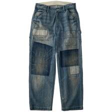 UNIVERSAL OVERALL 12.75oz CONE DENIM REMAKE PAINTER PANTS HT2433601-C画像