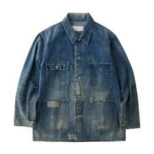 UNIVERSAL OVERALL 12.75oz CONE DENIM REMAKE COVERALL HT2433400-C画像