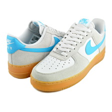 NIKE AIR FORCE 1 07 LV8 phantom/baltic blue-gum yellow FQ8714-003画像