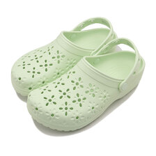 crocs Classic Floral Cut-Out Clog Jade-Tint 210927-3YH画像
