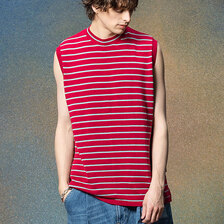 glamb No Sleeves Border Knit GB0225-KNT04画像