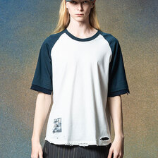 glamb Damaged Raglan T-Shirt GB0225-CS12画像