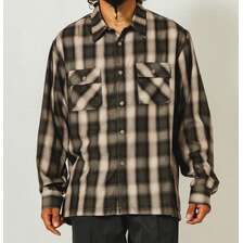 BIG MIKE RAYON MIX OMBRE CHECK SHIRTS 102515202画像