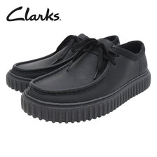 Clarks Torhill Lo Black Leather 26181385画像