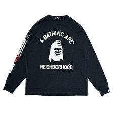 A BATHING APE &times; NEIGHBORHOOD L/S TEE画像