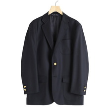 Brooks Brothers BBJ EX WHS BLZ SERGE COMF 3BSACK TRD CHV 330000527画像