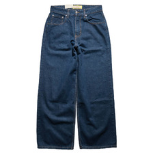 NEO BLUE Stone Dark Blue Super Baggy Jeans画像