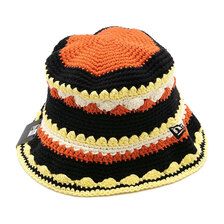 NEW ERA クロシェ ニットバケット Those summer days directed by Keiko Hitotsuyama Vintage Nylon オレンジ/イエロー/ブラック 14474872画像