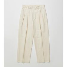 ULTERIOR FINX COTTON GABARDINE TUCKED TROUSERS ULPT65-KA193画像