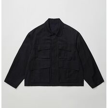 ULTERIOR WASHED CHAMBRAY TWILL SHORT FATIGUE JKT ULBS45-KA201画像