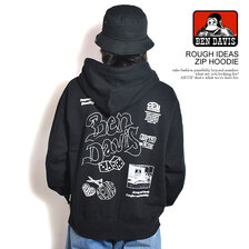 BEN DAVIS ROUGH IDEAS ZIP HOODIE C-25380036画像