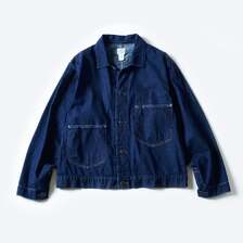 POST OVERALLS #1110R-8DI Mechanic Blouse : 8oz. Denim indigo deep wash画像
