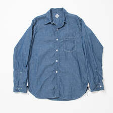 THE CORONA UTILITY NAVY 1POCKET SHIRT CS001-25-01画像