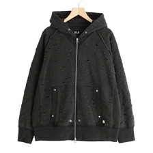 FAF (FAKE ASS FLOWERS) Dameged Zip up Hoodie 003121201画像