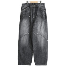 FAF (FAKE ASS FLOWERS) NEWCOMMUNE Aged Baggy Denim 003121403画像