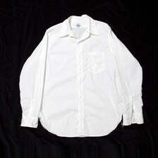 CORONA NAVY 1POCKET SHEETING CLOTH SHIRTS WHITE CS001-25-04画像