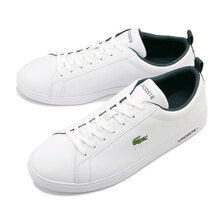 LACOSTE COURT BASE 224 1 SMA WHT/DK-GRN 48SMA0112-1R5画像