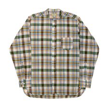 Workers Band Collar Shirt, Madras画像