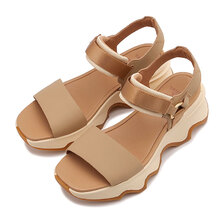 SOREL KINETIC IMPACT Y-STRAP HIGH SANDAL Honest-Beige/Honey-White NL4962-247画像