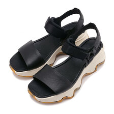 SOREL KINETIC IMPACT Y-STRAP HIGH SANDAL Black/Chalk NL4962-013画像