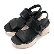 SOREL KINETIC IMPACT SLINGBACK HEEL SANDAL Black/Chalk NL4951-012画像