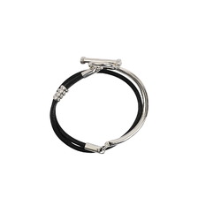 XOLO JEWELRY Toggle Double Leather Bracelet XOLB001画像