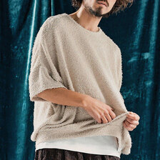ANGENEHM Feather texture oversized T-shirt AG04-030SCF画像