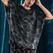 ANGENEHM Blurred fabric dolman sleeve & oversized T-shirt AG04-012SCF画像