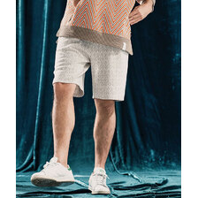 ANGENEHM Geometric jacquard fabric shorts AG04-016SCF画像