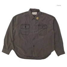 REMI RELIEF WIDE MILITARY SHIRT - 大花スタッズ - RN2043SDO画像