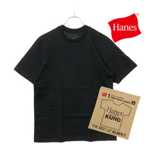 Hanes T-SHIRTS KURO HM1-B201画像