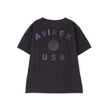 AVIREX 50th Anniversary LEATHER PATCHED VARSITY T-SHIRT 7835135607画像