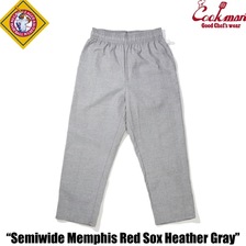 COOKMAN Chef Pants Semiwide Memphis Red Sox Heather Gray 231-51831画像