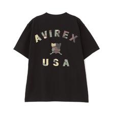 AVIREX VARSITY CAMO LOGO T-SHIRT 7835134054画像