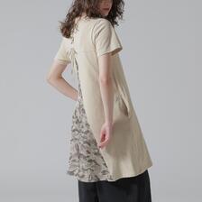 AVIREX BACK FLARE SATIN CAMO COMBI ONE PIECE 7835117602画像