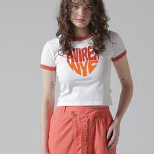 AVIREX RINGER HEART LOGO T-SHIRT 7835135615画像