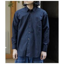 INTERIM VINTAGE COTTON POPLIN L/S REGULAR COLLAR SHIRT IT25S191画像