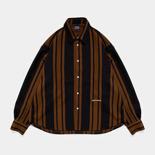 APPLEBUM Wooly Twill Stripe Oversize L/S Shirt 2520211画像