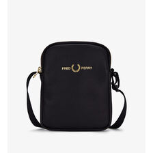 FRED PERRY Tumbled Leather Side Bag L8289画像