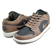 NIKE WMNS AIR JORDAN 1 LOW off noir/archaeo brown-sail DC0774-021画像