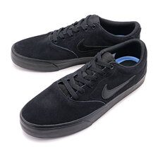 NIKE CHARGE SUEDE BLACK/BLACK-BLACK IB2750-002画像