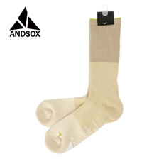 ANDSOX SUPPORT PILE CREW OFFWHITE画像