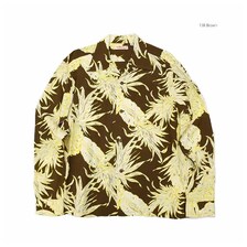 SUN SURF L/S RAYON HAWAIIAN SHIRT - ISLAND PINEAPPLE - SS29403画像